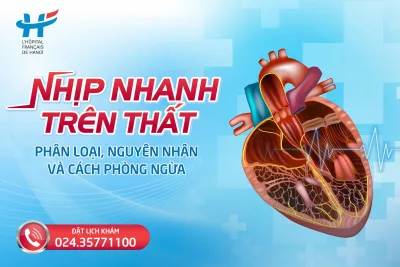 Nhịp nhanh trên thất: Phân loại, nguyên nhân và cách phòng ngừa